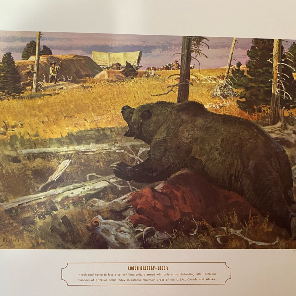 Remington Arms 150th anniversary prints. Circa 1966. In good Vintage condition.